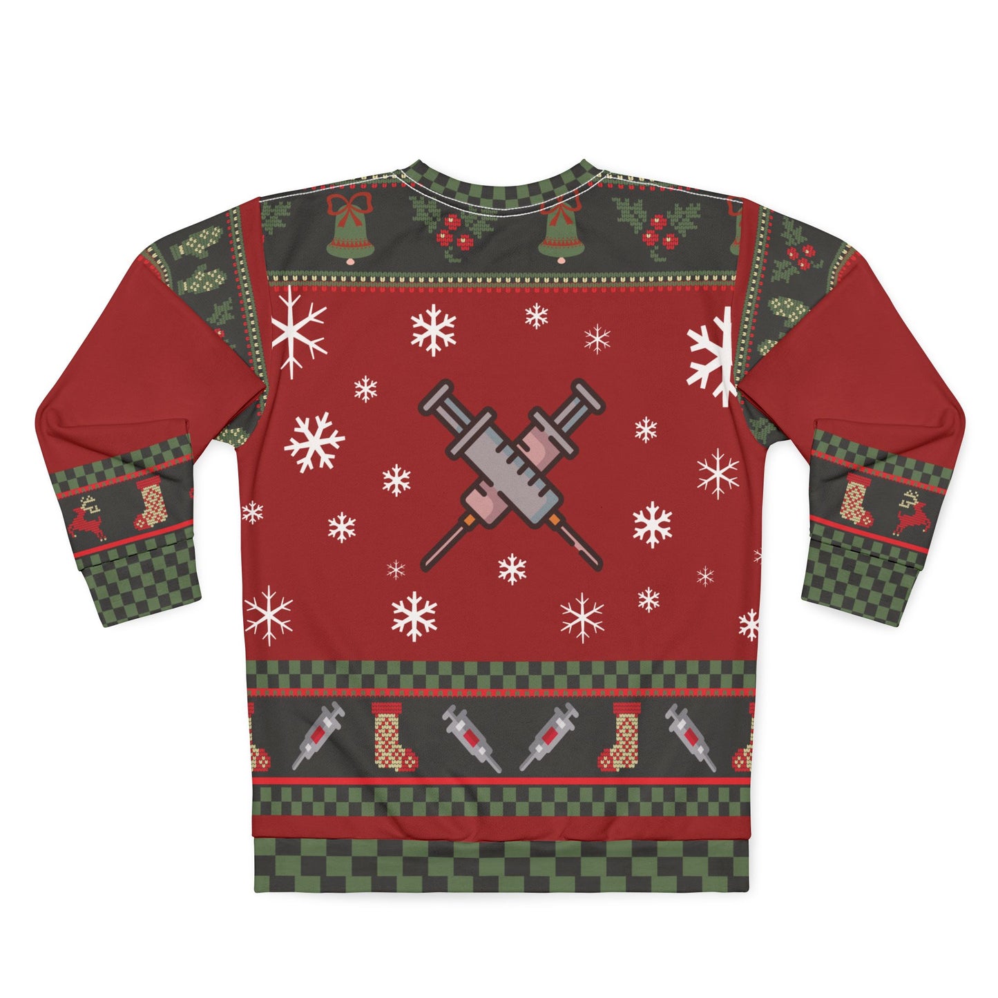UGLY Christmas Sweater -NURSE - Sleighbells and Syringes