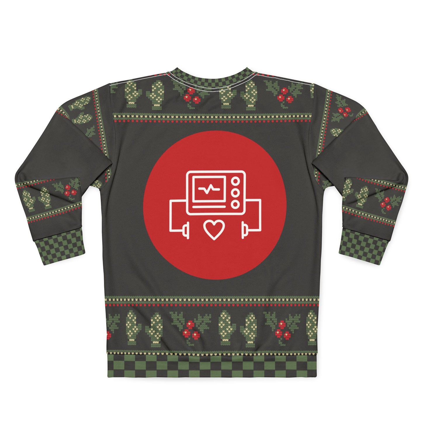 UGLY Christmas Sweater -NURSE - Here for the Cheer and ...