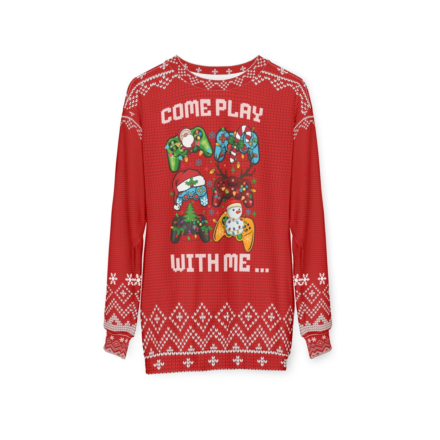 Ugly Christmas Sweater - GAMER - Come Play with Me