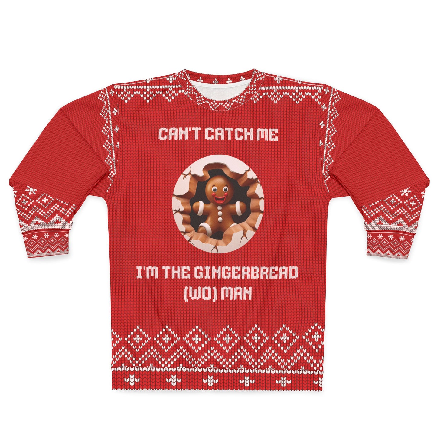 Ugly Christmas Sweater - GINGERBREAD MAN or (WO)MAN - Your Choice