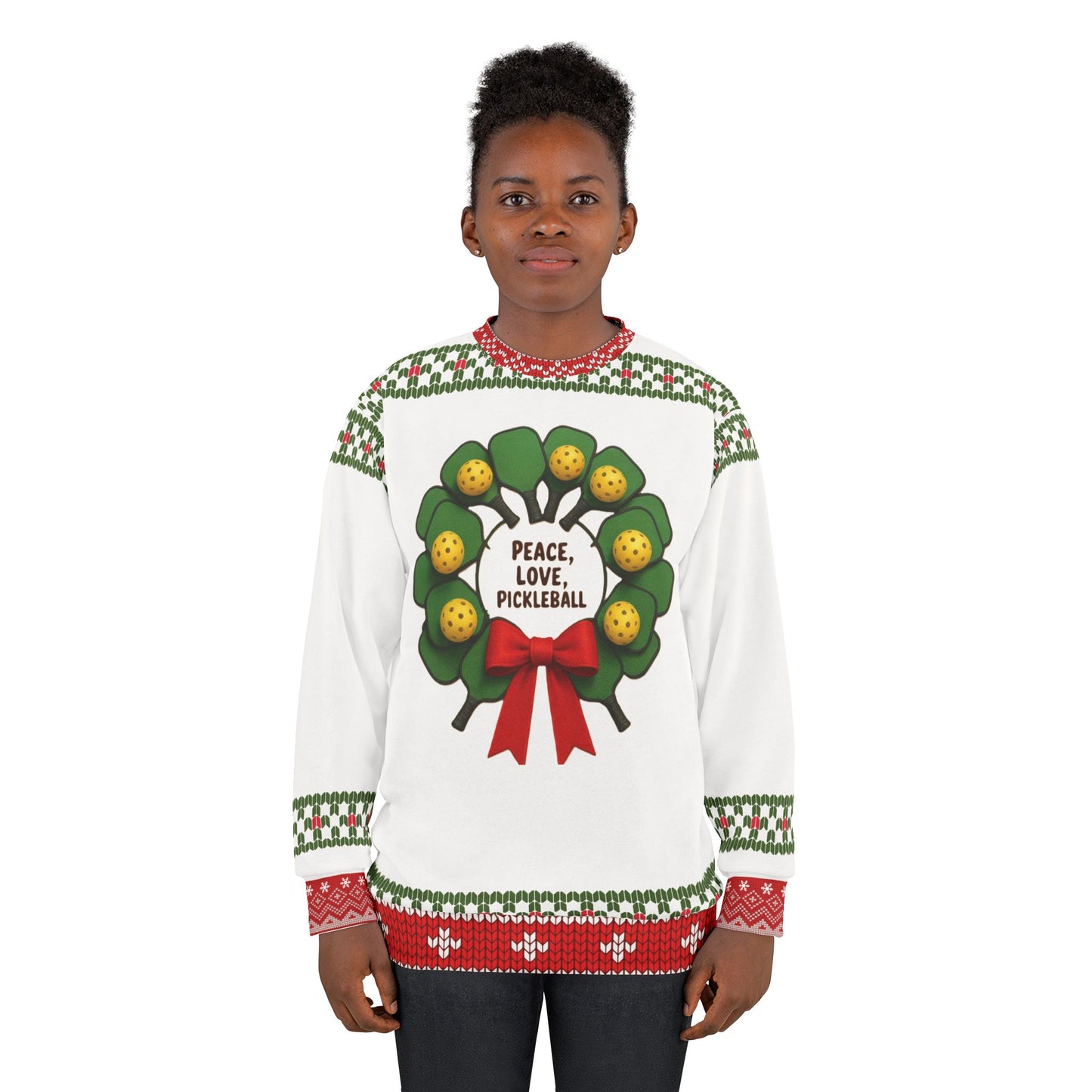 Merry Dinkmas Pickleball Ugly Christmas Sweater • Funny Pickleball Sweatshirt • Holiday Dinkmas Gift for Pickleball Players
