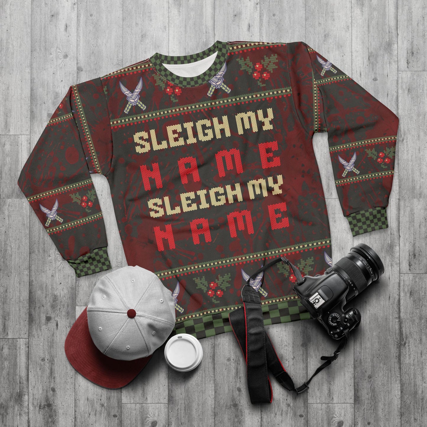 UGLY Christmas Sweater - MATURE - Can be PERSONALIZED "Sleigh my Name"