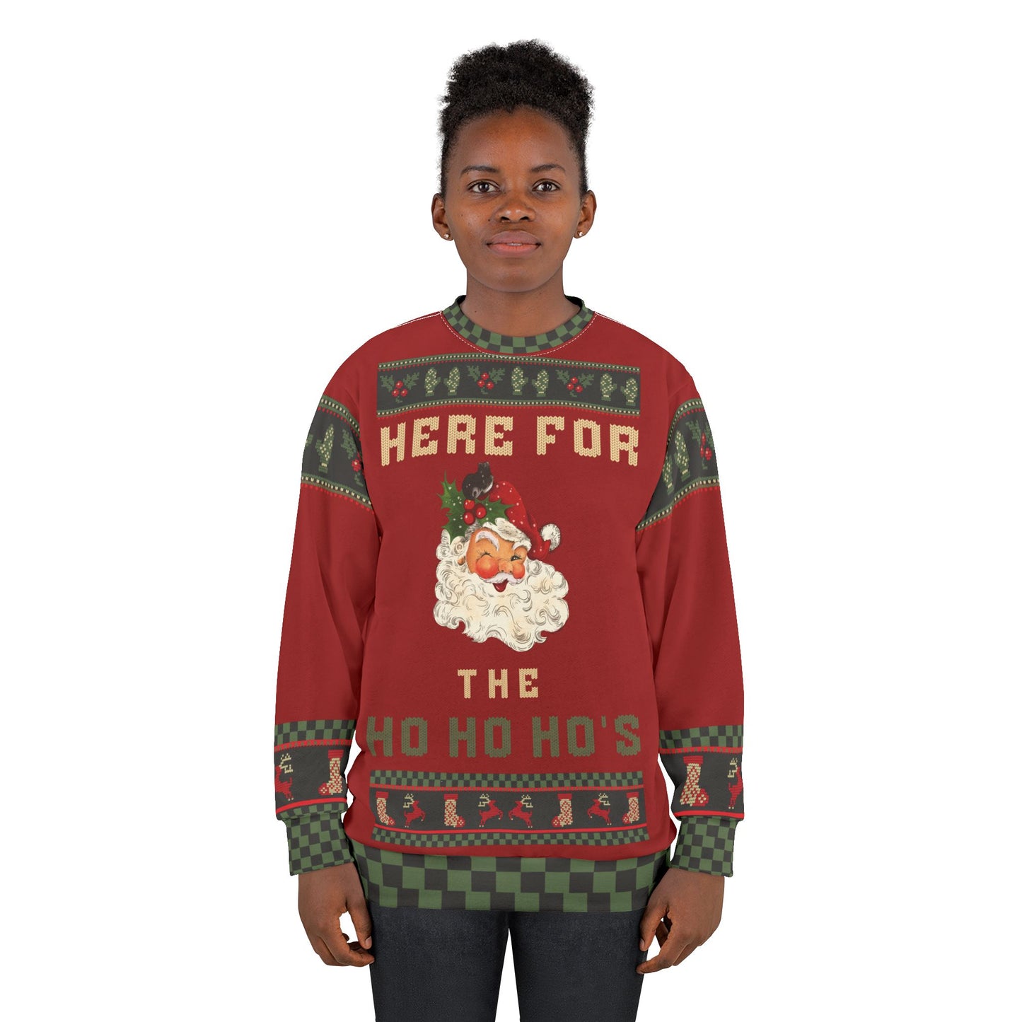 UGLY Christmas Sweater - COUPLES - Goes with "HO" - Sure to get some laughs