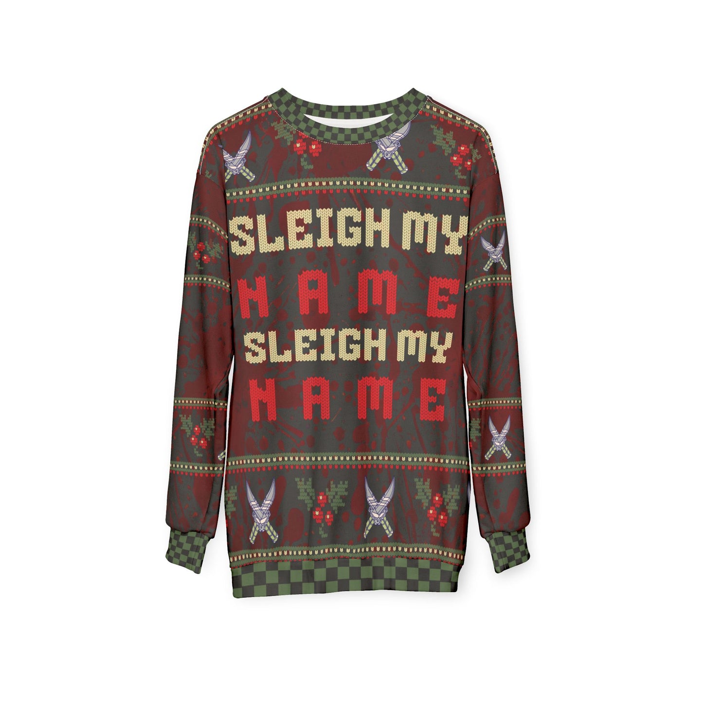 UGLY Christmas Sweater - MATURE - Can be PERSONALIZED "Sleigh my Name"