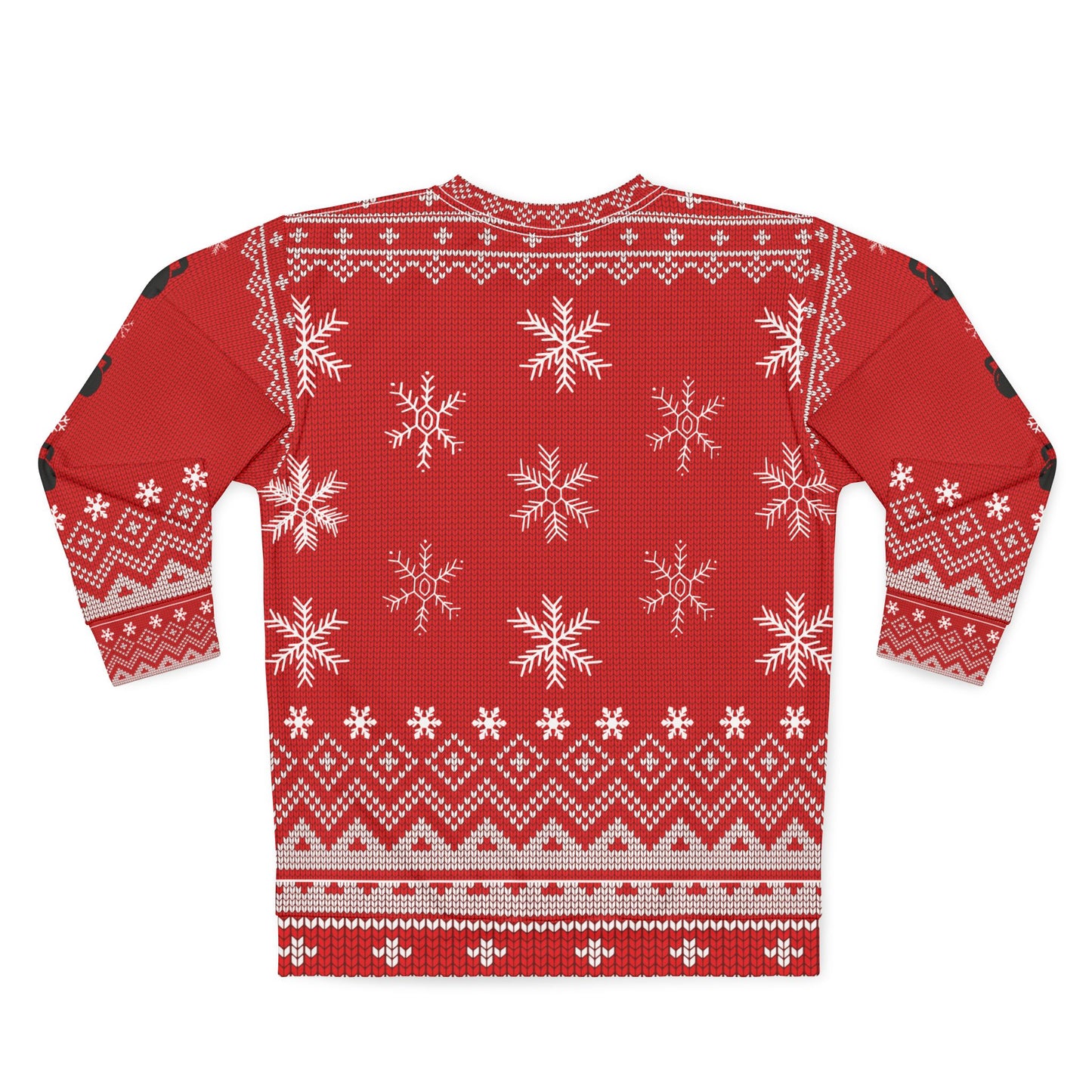 “No Skipped Reps Here” CrossFit Ugly Christmas Sweater – Naughty List Gym Sweatshirt