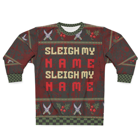 UGLY Christmas Sweater - MATURE - Can be PERSONALIZED "Sleigh my Name"