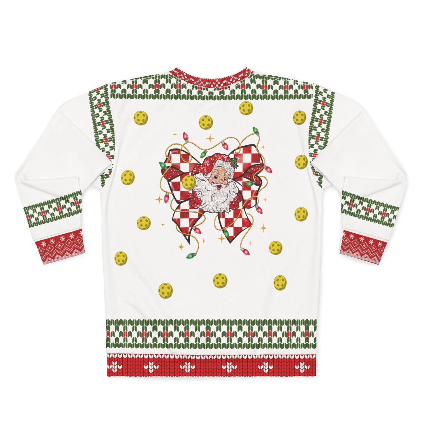 In a Pickle? Dink! Pickleball Ugly Christmas Sweater • Funny Dinkmas Sweater (Sweatshirt) • Pickleball Player Holiday Gift