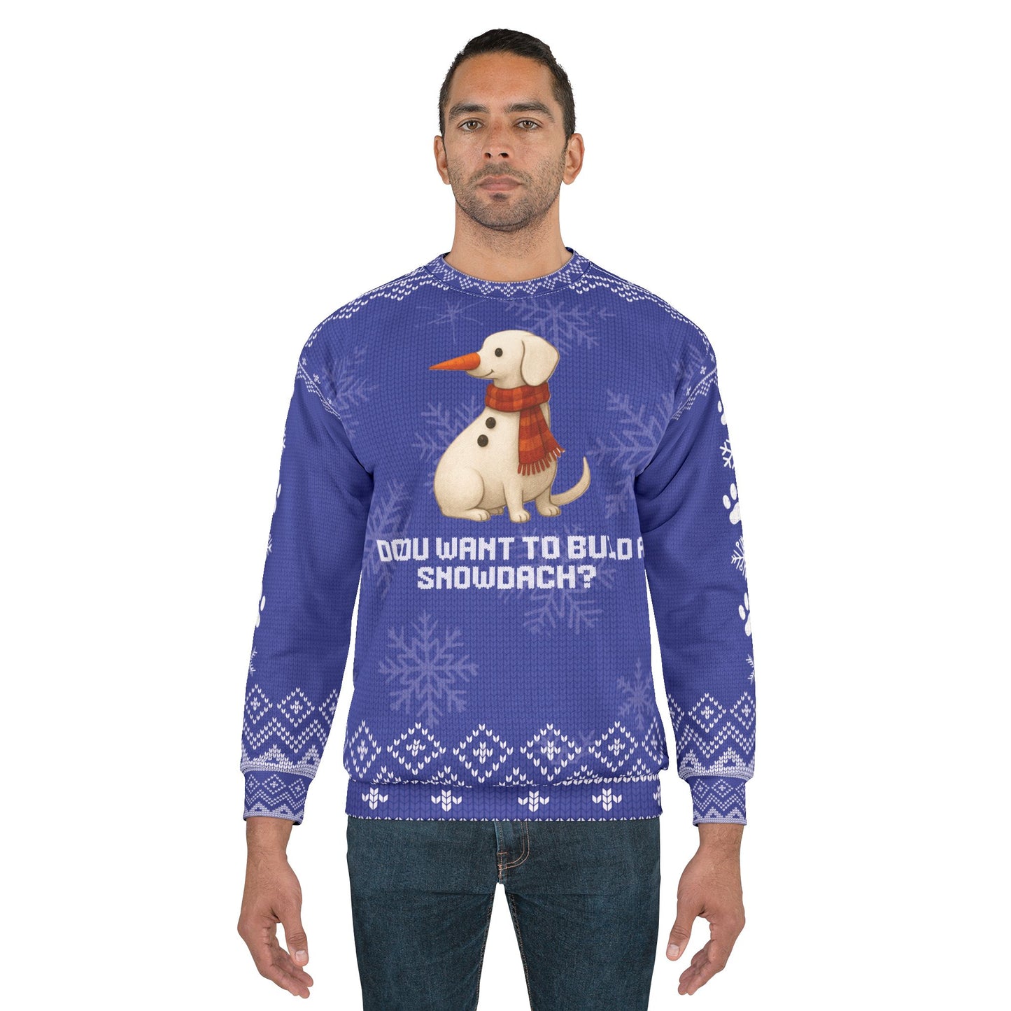 Dachshund Christmas Sweater • Snowdach Snowman Doxie Sweatshirt • Funny Wiener Dog Holiday Sweater • Cute Dog Lover Xmas Gift