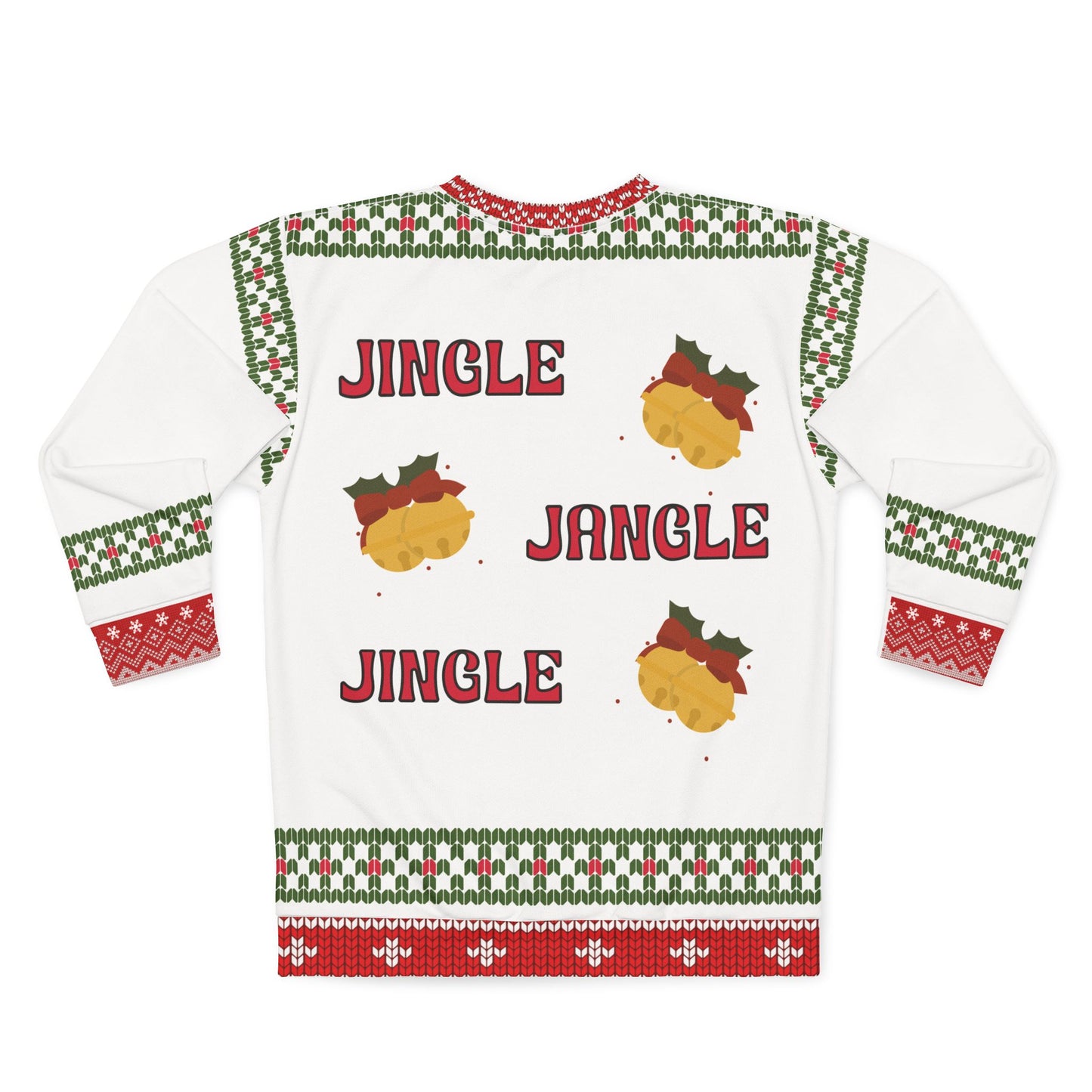 Funny Ugly Christmas Sweater | Jingle These Bells Holly Jolly Sweatshirt | Cute Holiday Sweatshirt | Christmas Party Sweater Gift