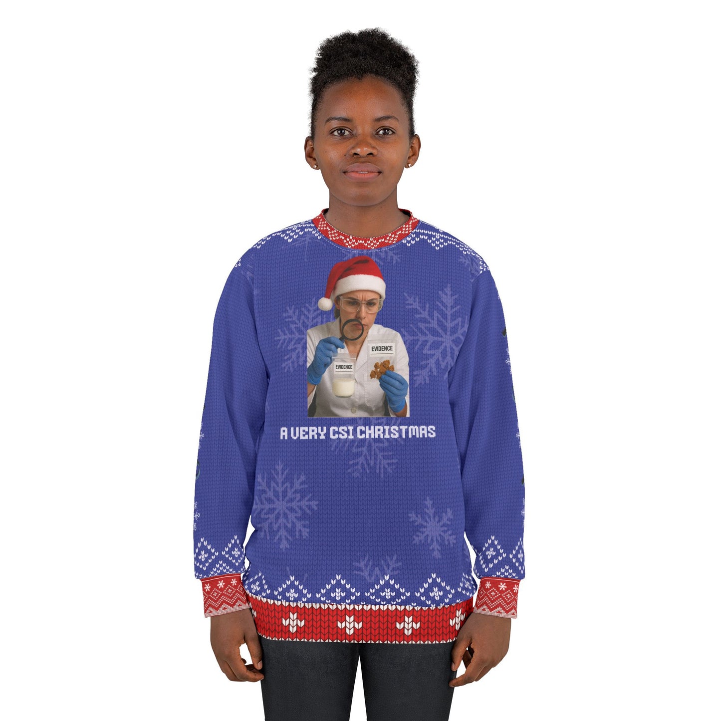 CSI Christmas Sweater • “A Very CSI Christmas” Funny Forensic Holiday Sweatshirt • True Crime Xmas Sweater • Dark Humor Gift for Crime Fans