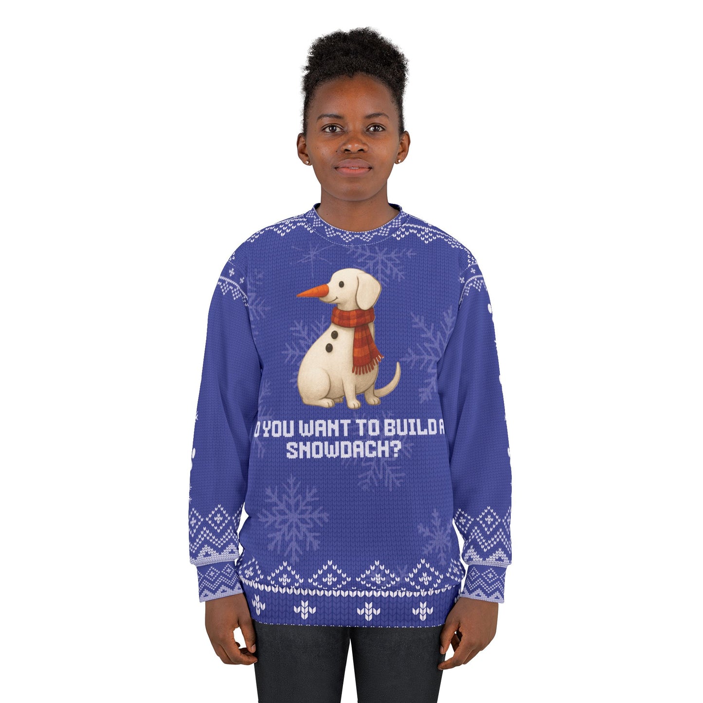 Dachshund Christmas Sweater • Snowdach Snowman Doxie Sweatshirt • Funny Wiener Dog Holiday Sweater • Cute Dog Lover Xmas Gift