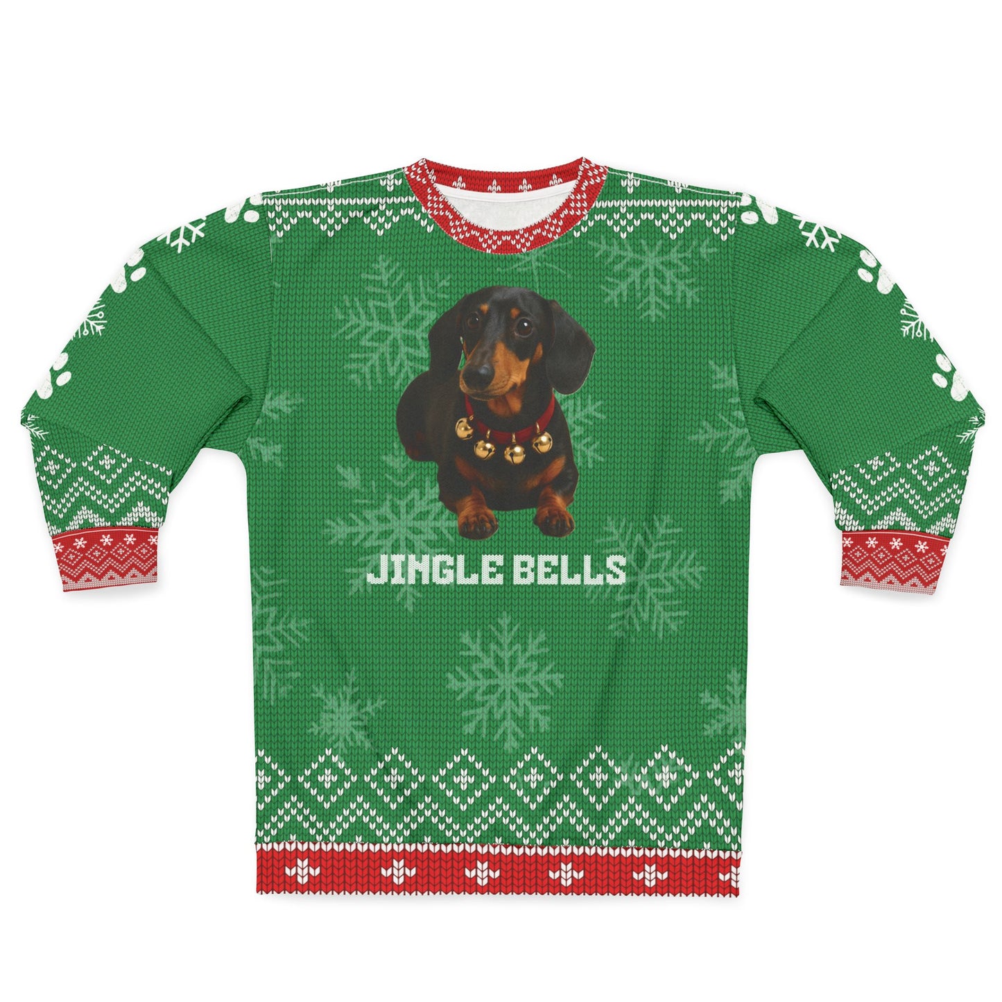 Dachshund Christmas Sweater • Funny “Jingle Bells” Doxie Sweatshirt • Wiener Dog Holiday Sweater • Cute Dog Lover Xmas Gift