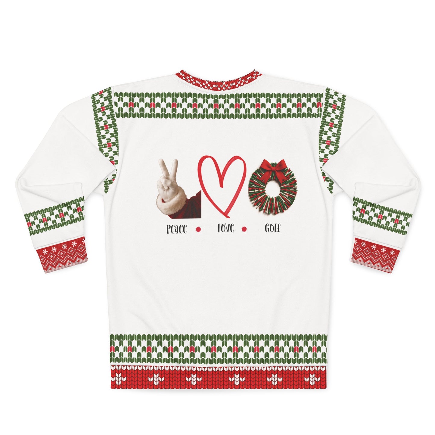 Tee the Season Ugly Christmas Sweater – Funny Golf Christmas Sweatshirt | Holiday Sweater for Golfers or Christmas Gift for Him or Her