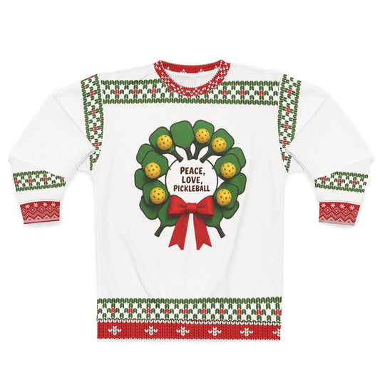 Merry Dinkmas Pickleball Ugly Christmas Sweater • Funny Pickleball Sweatshirt • Holiday Dinkmas Gift for Pickleball Players