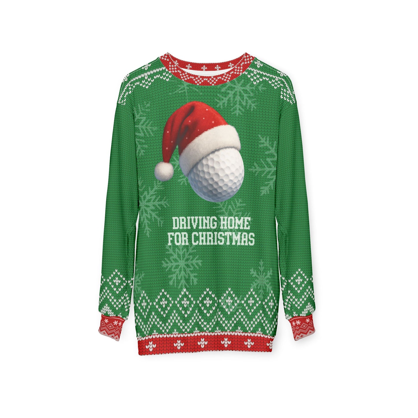 Driving Home for Christmas Ugly Christmas Sweater – Funny Golf Christmas Sweatshirt | Holiday Sweater for Golfers, Christmas Gift for Him or Her
