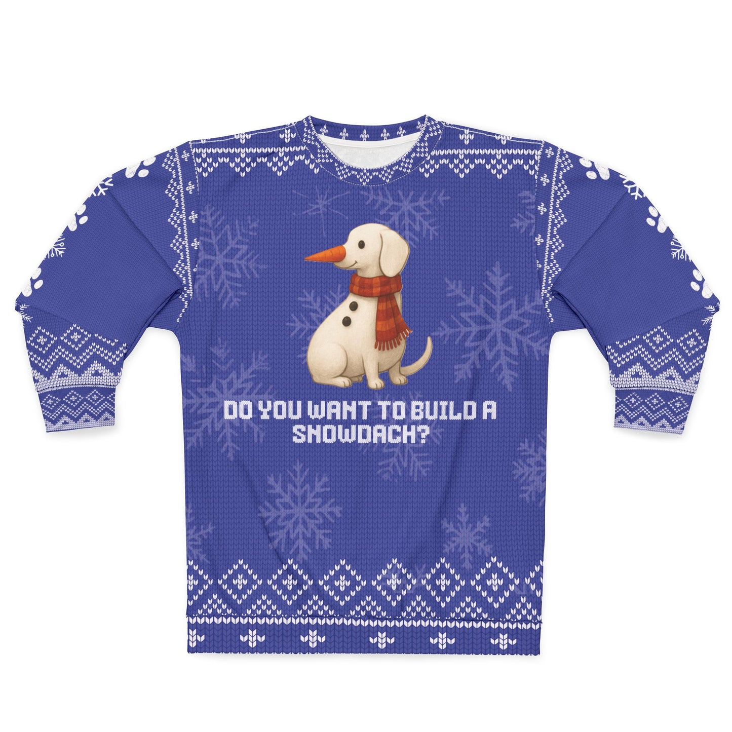 Dachshund Christmas Sweater • Snowdach Snowman Doxie Sweatshirt • Funny Wiener Dog Holiday Sweater • Cute Dog Lover Xmas Gift