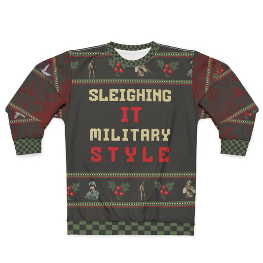 UGLY Christmas Sweater - MILITARY - Sleighing It ... Military Style