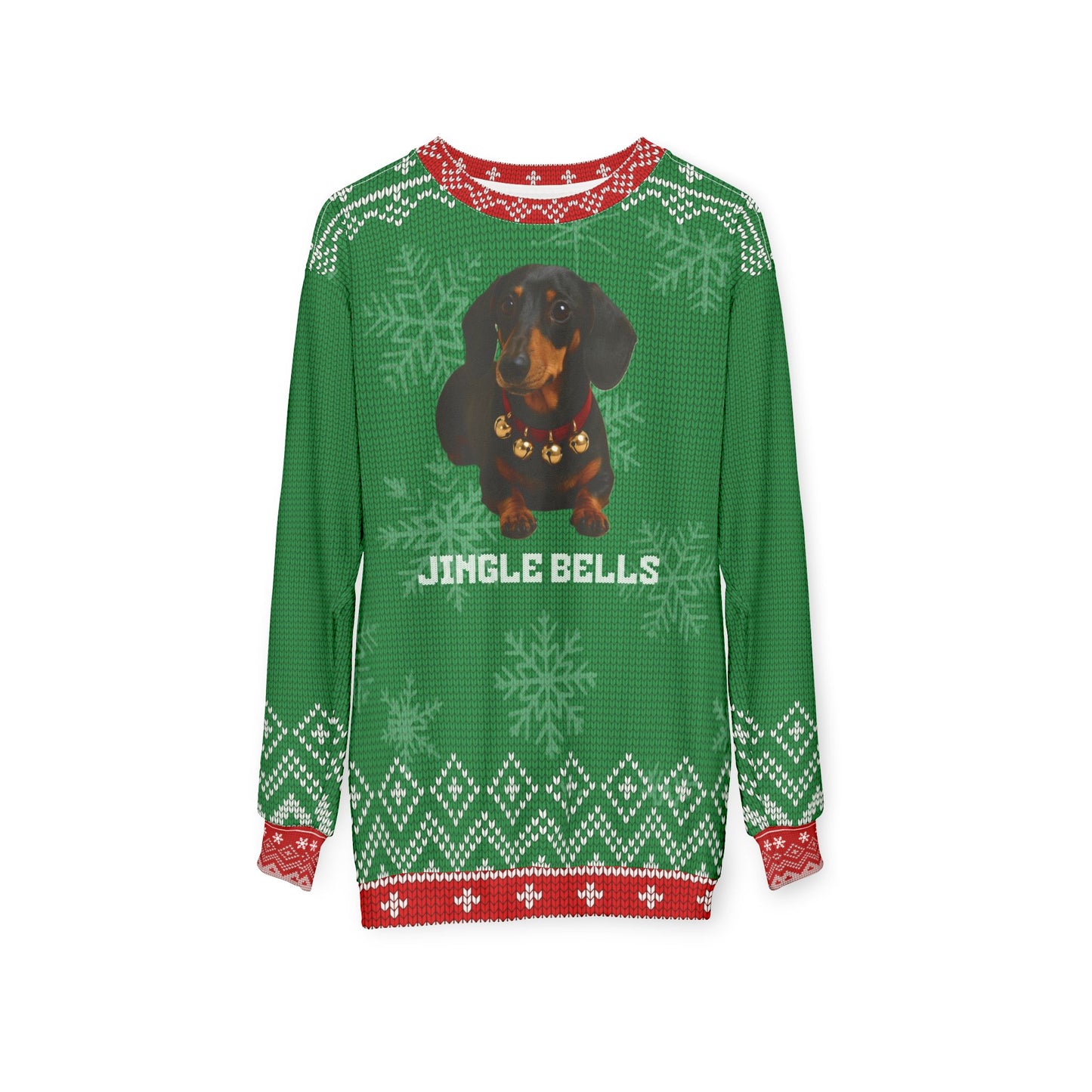 Dachshund Christmas Sweater • Funny “Jingle Bells” Doxie Sweatshirt • Wiener Dog Holiday Sweater • Cute Dog Lover Xmas Gift