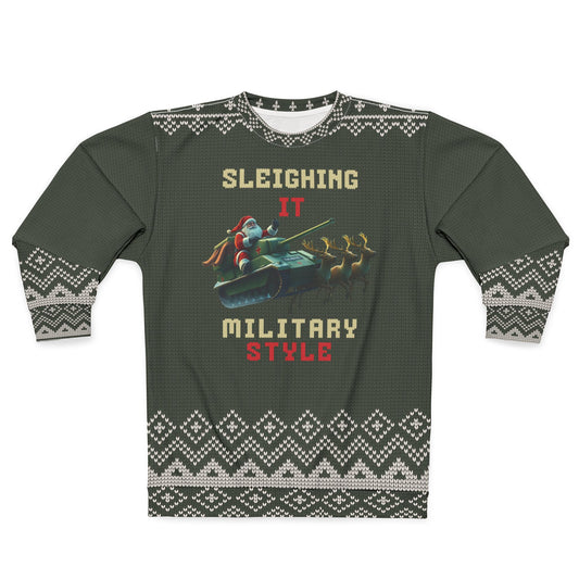 UGLY Christmas Sweater - MILITARY - Sleighing It ... Military Style
