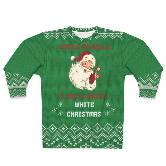 UGLY Christmas Sweater - MATURE - Santa White Christmas