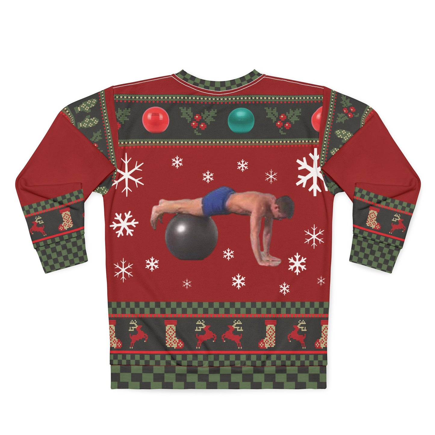 UGLY Christmas Sweater - Deck the Halls with Workout Balls