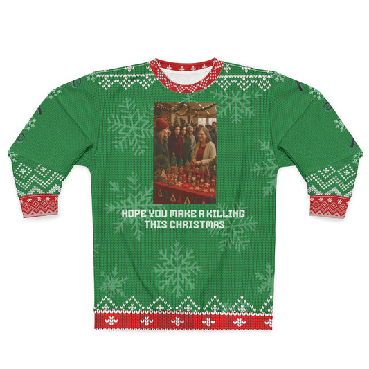 Crime Show Christmas Sweater • “Hope You Make a Killing This Christmas” Sweatshirt • Funny True Crime Holiday Sweater • Crafters