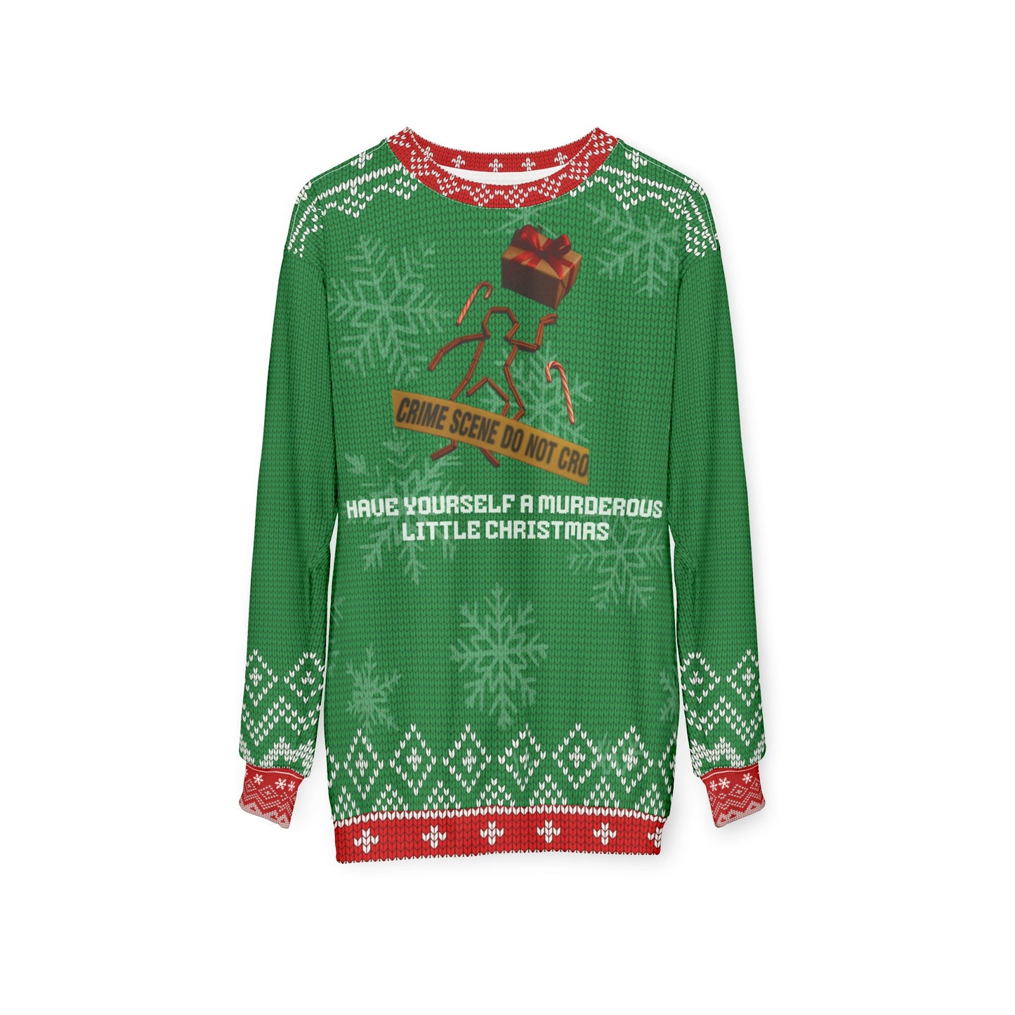 Crime Show Christmas Sweater • Murderous Little Christmas Sweatshirt • Funny True Crime Holiday Sweater • Dark Humor Xmas Gift