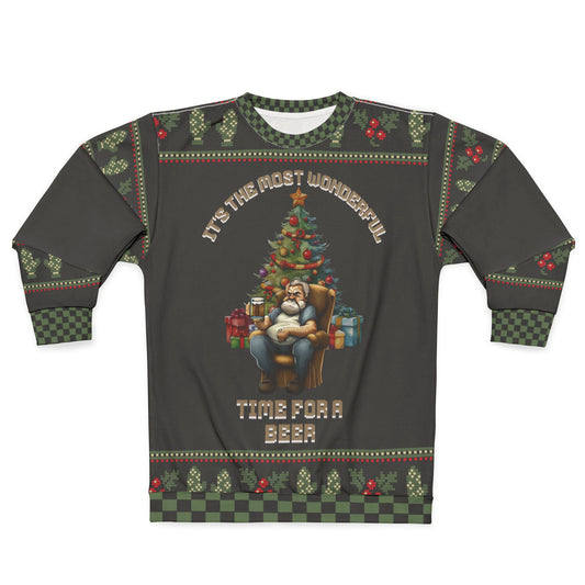 UGLY Christmas Sweater -Most Wonderful Time for a BEER